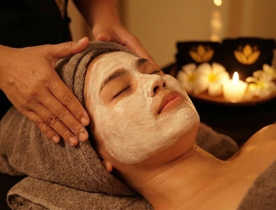 Spa facial treatment
